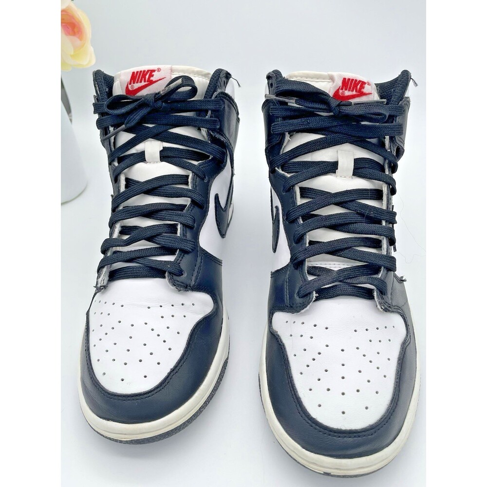 Nike Dunk High Men 9 / Women 10 Sneakers Black White Classic Comfortable Stylish - Picture 2 of 14
